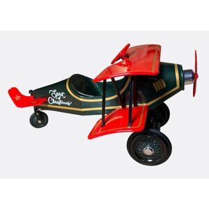 Hallmark Kiddie Car Classics Spirit Of Christmas Custom Biplane 1998 Collectible